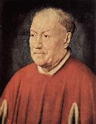 Jan Van Eyck Portrat des Kardinal Nicholaes Albergati oil painting reproduction